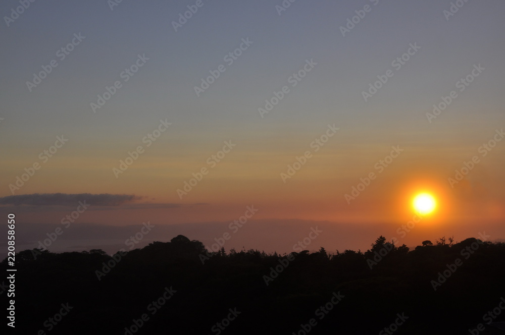 Sunset Over Monteverde Cloud Forest 