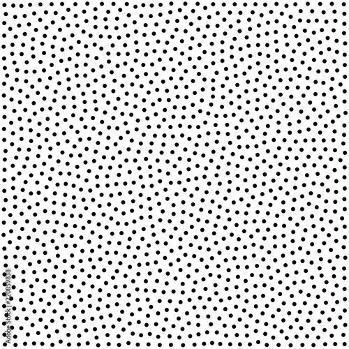 Halftone dotted background. Dotted vector pattern. Chaotic circle dots isolated on the white background.