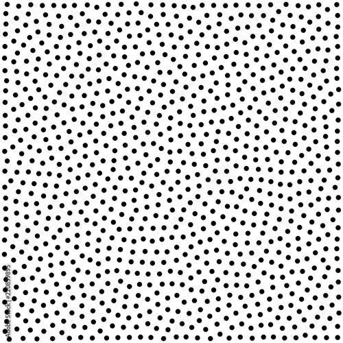 Halftone dotted background. Dotted vector pattern. Chaotic circle dots isolated on the white background.