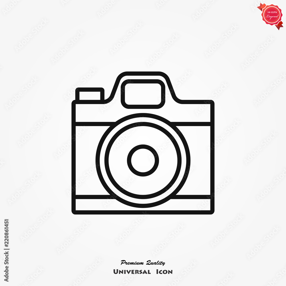 Camera icon vector Camera icon vector