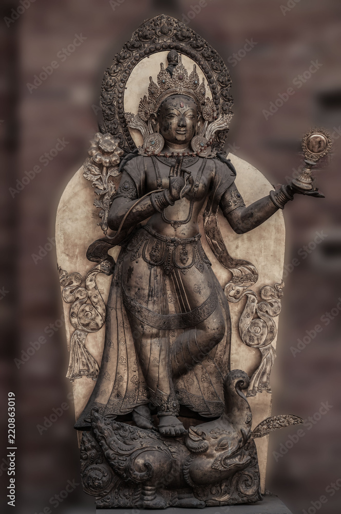 Statue in Patan, Nepal Statue in Patan, Nepal