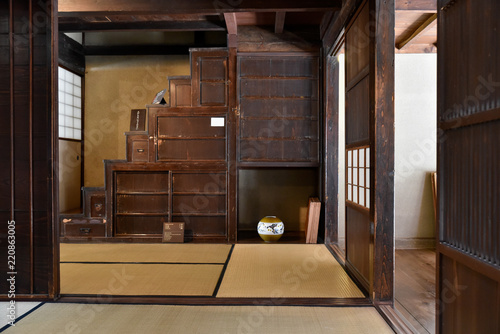Canvas Print tatami and squares in old kanazawa