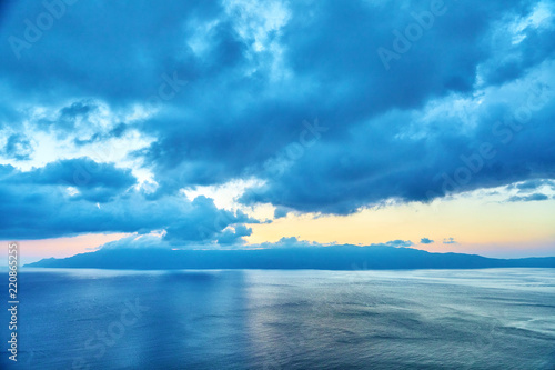 Dawn at Sea Island clouds