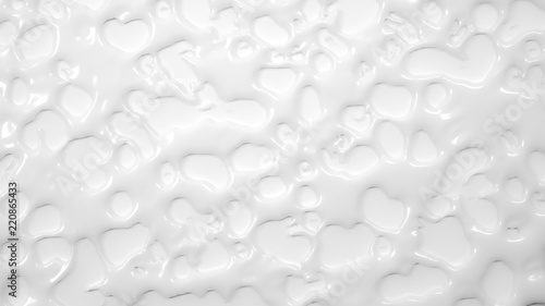 White, glowing, light 3d background with geometrical shapes.
