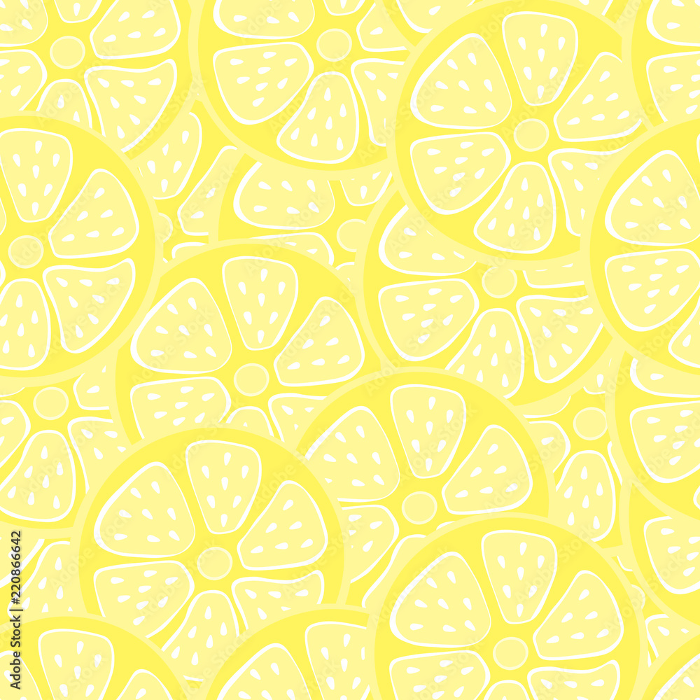 lemon seamless background. Seamless pattern for design. fresh yellow lemon slices. lemon seamless background. Seamless pattern for design. fresh yellow lemon slices.