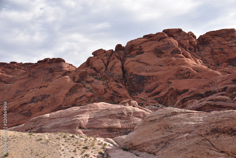 A pile of rocks at Red Rock Canyon