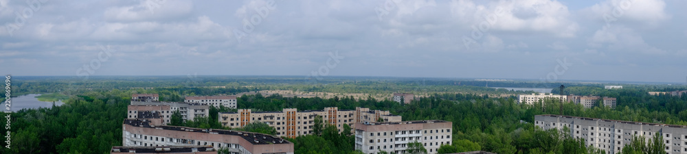 Pripyat the ghost town in northern Ukraine, close to the Chernobyl reactor