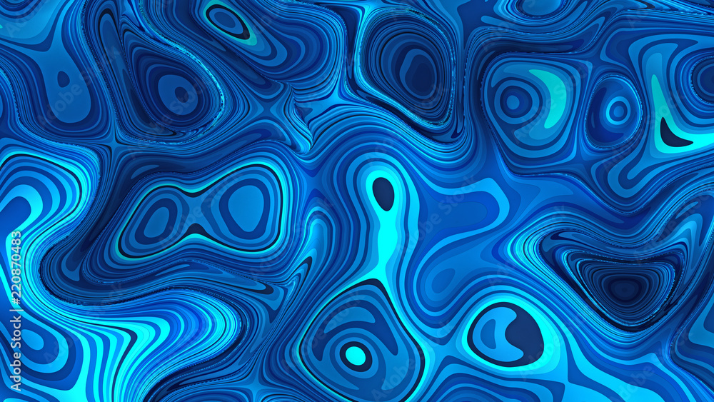 Beautiful blue texture. 3d illustration, 3d rendering.
