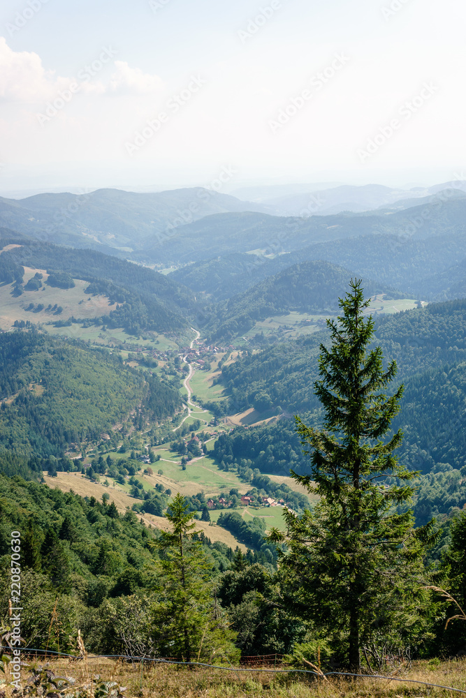 Aussicht vom Belchen, Schwarzwald, Deutschland