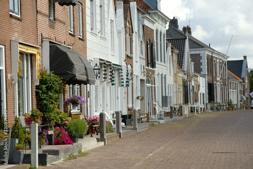 Häuserzeile in Zeeland / Holland