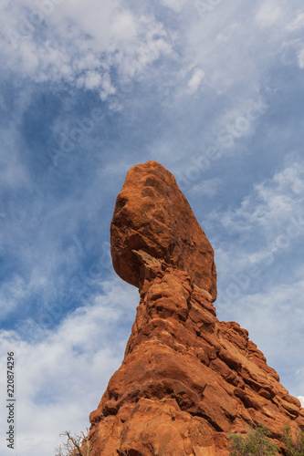 Scenic Balanced Rock in Arches National Park Utah