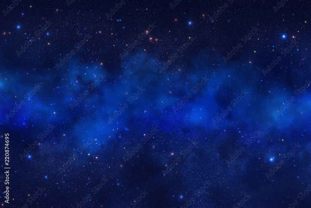 Fantastic abstract space and stars Fantastic abstract space and stars
