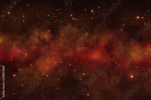 Fantastic abstract space and stars