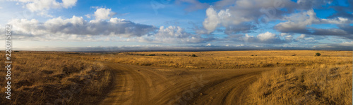 crossroads safari trail panorama  africa