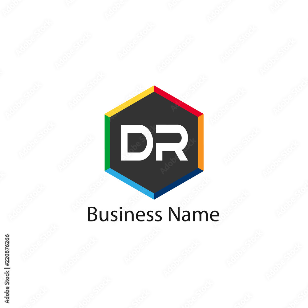 Initial Letter DR Logo Template Design Initial Letter DR Logo Template Design