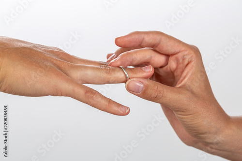 Exchange of rings between two females