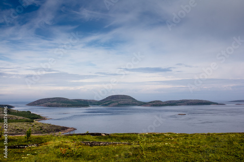 island of the Kuzova archipelago in the White Sea photo