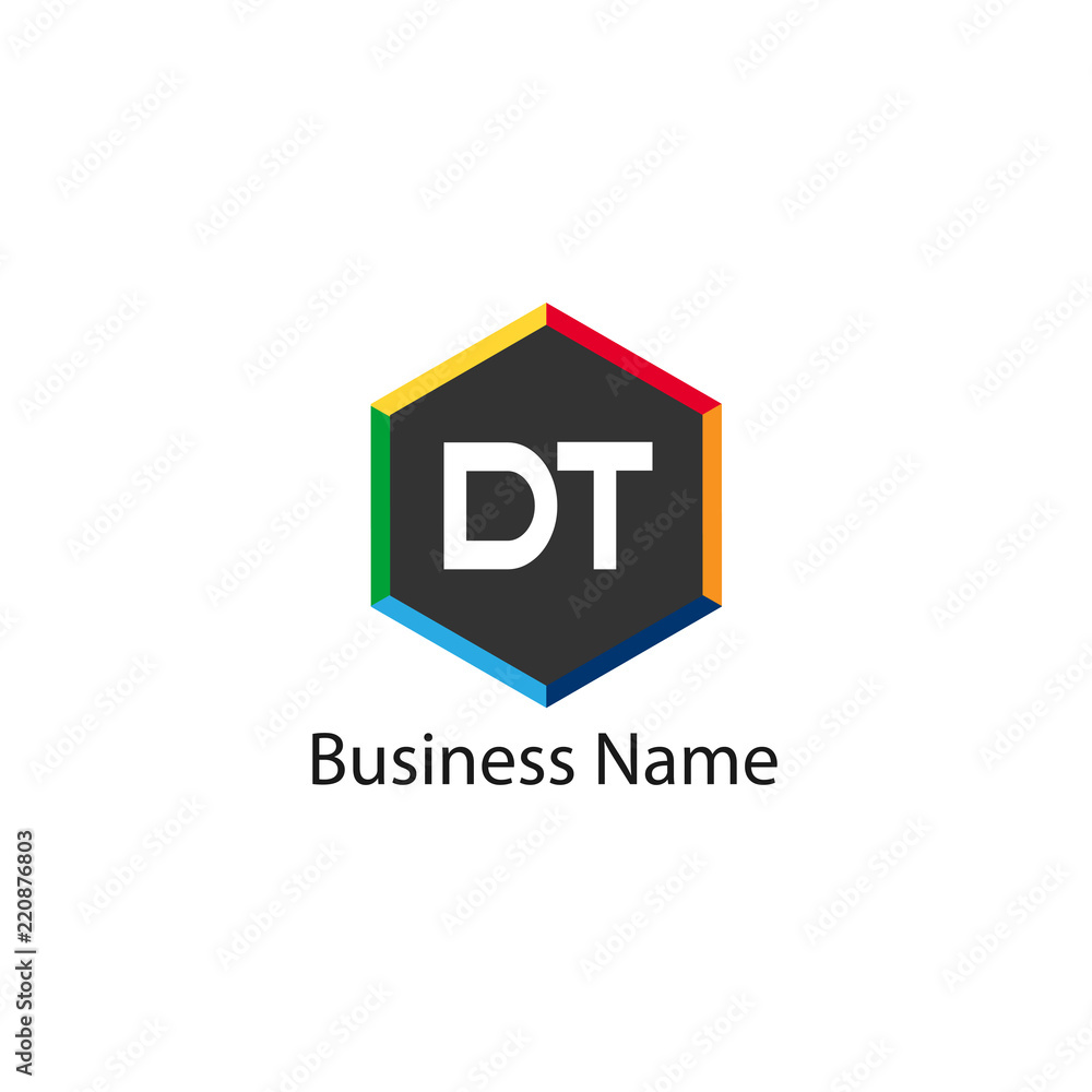 Initial Letter DT Logo Template Design Initial Letter DT Logo Template Design