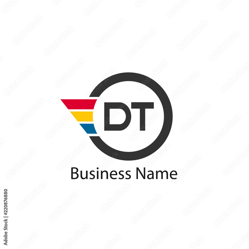 Initial Letter DT Logo Template Design Initial Letter DT Logo Template Design