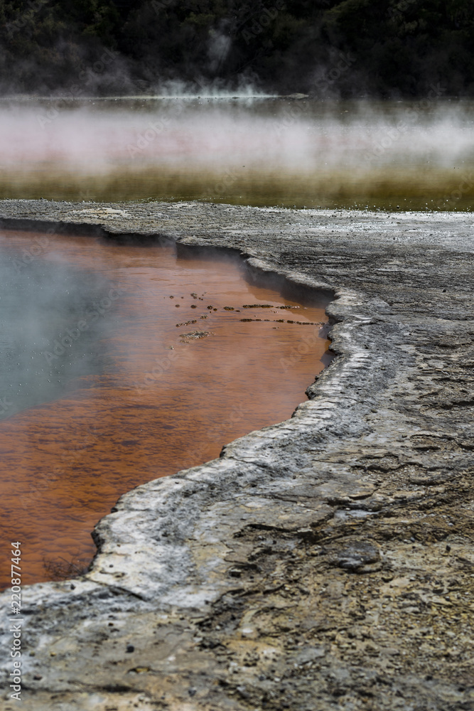 Champagne pool, Wai-O-Tapu Thermal Wonderland Champagne pool, Wai-O-Tapu Thermal Wonderland