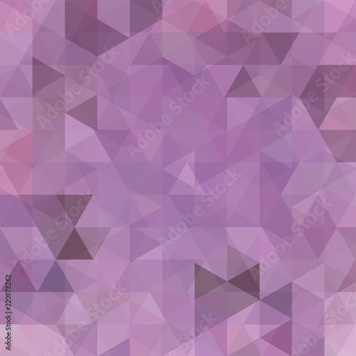 Geometric pattern, triangles vector background in pink, violet tones. Illustration pattern