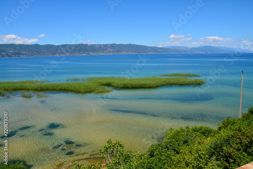 Fototapeta Naklejka Na Ścianę i Meble -  Lac d'Ohrid Macédoine - Ohrid Lake Macedonia