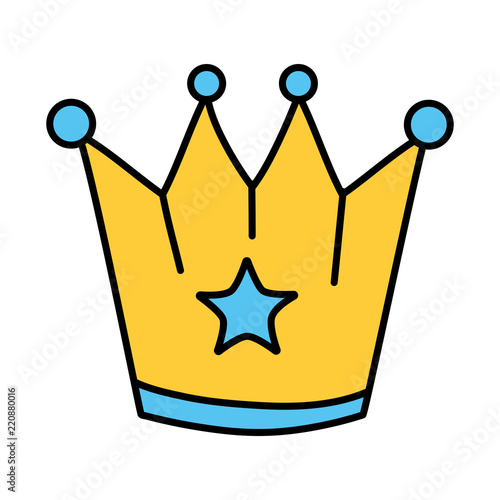 color metal crown object with stars design