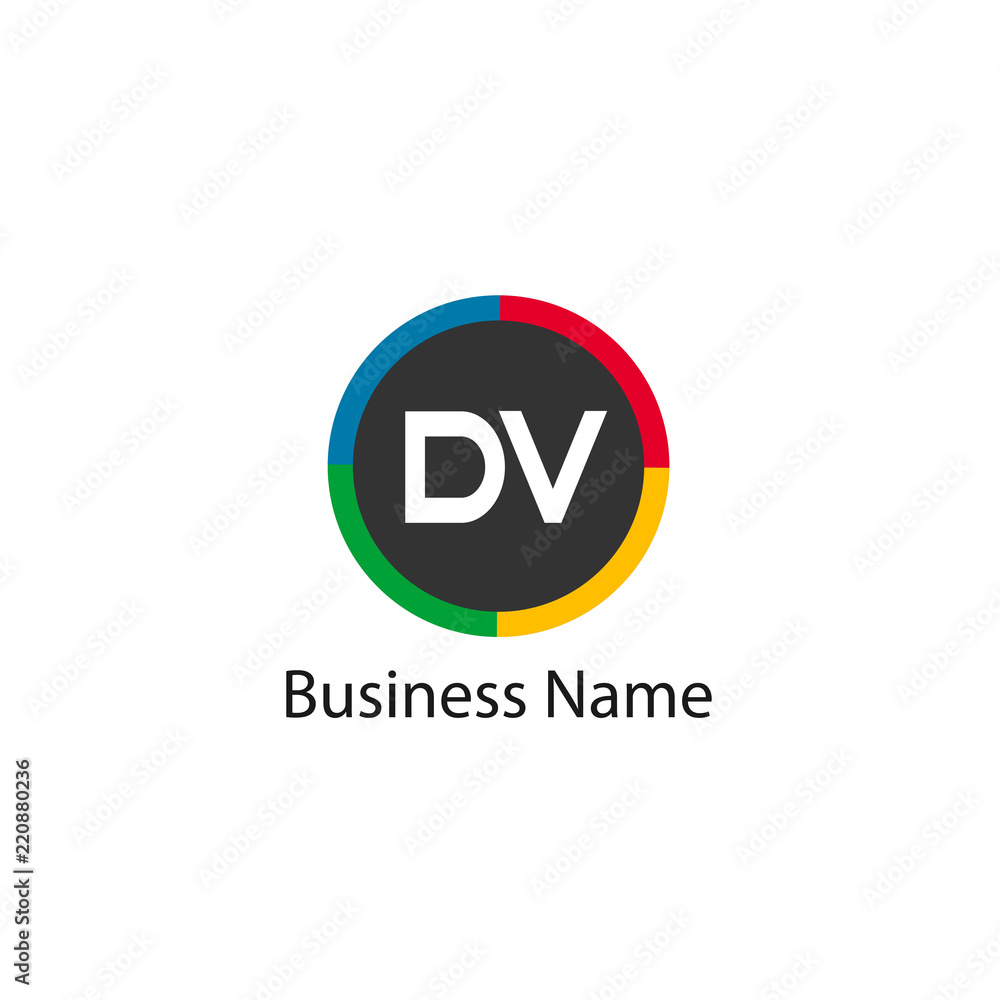 Initial Letter DV Logo Template Design Initial Letter DV Logo Template Design