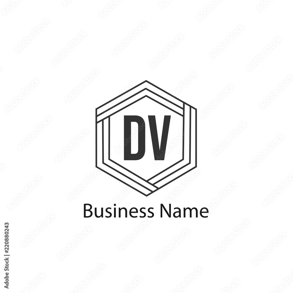 Initial Letter DV Logo Template Design Initial Letter DV Logo Template Design
