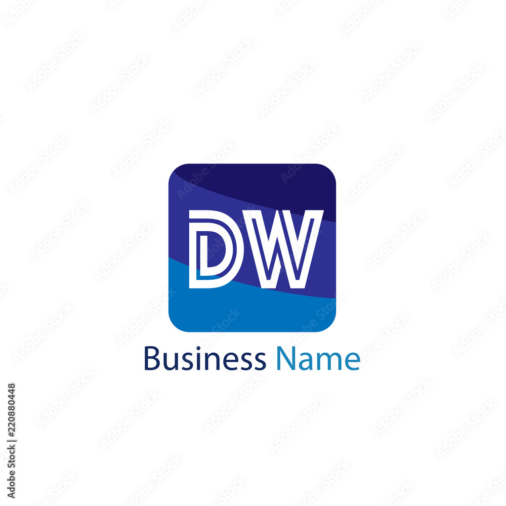 Initial Letter DW Logo Template Design Initial Letter DW Logo Template Design