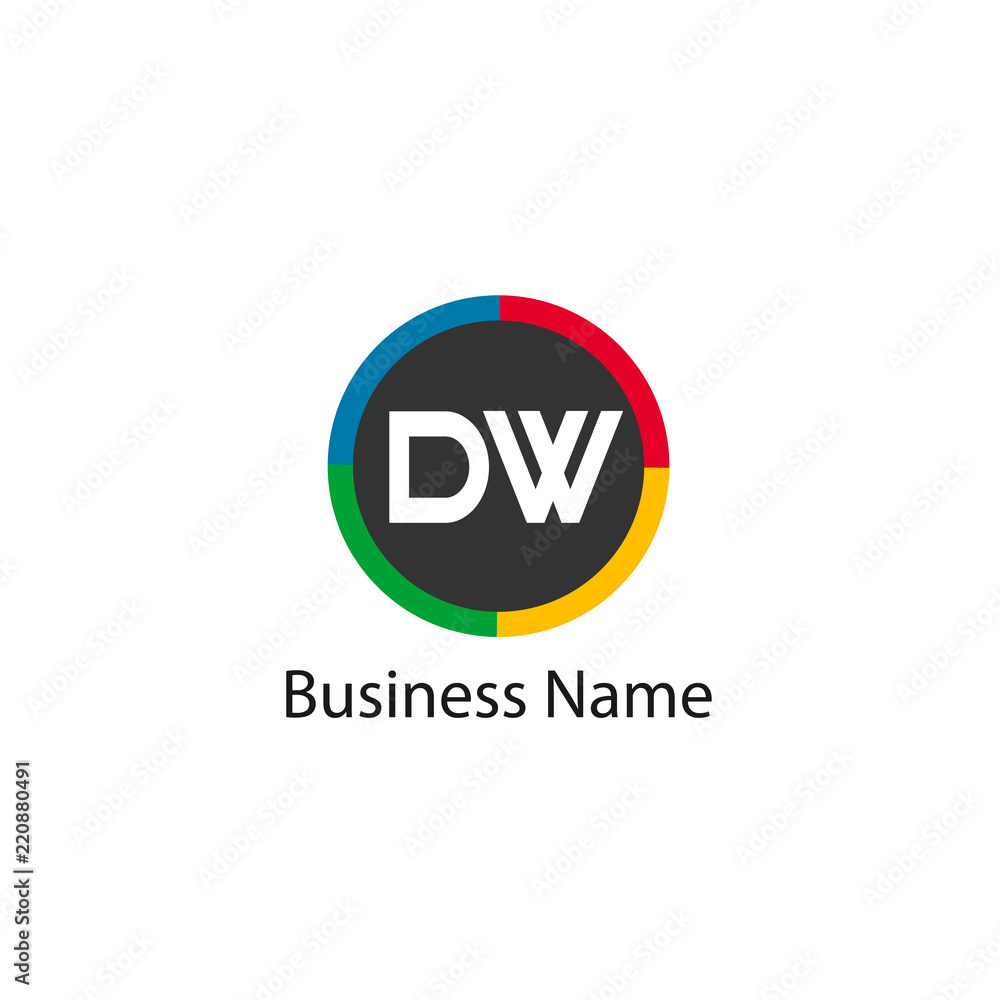 Initial Letter DW Logo Template Design Initial Letter DW Logo Template Design