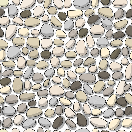 Pebble background, seamless pattern for your design
