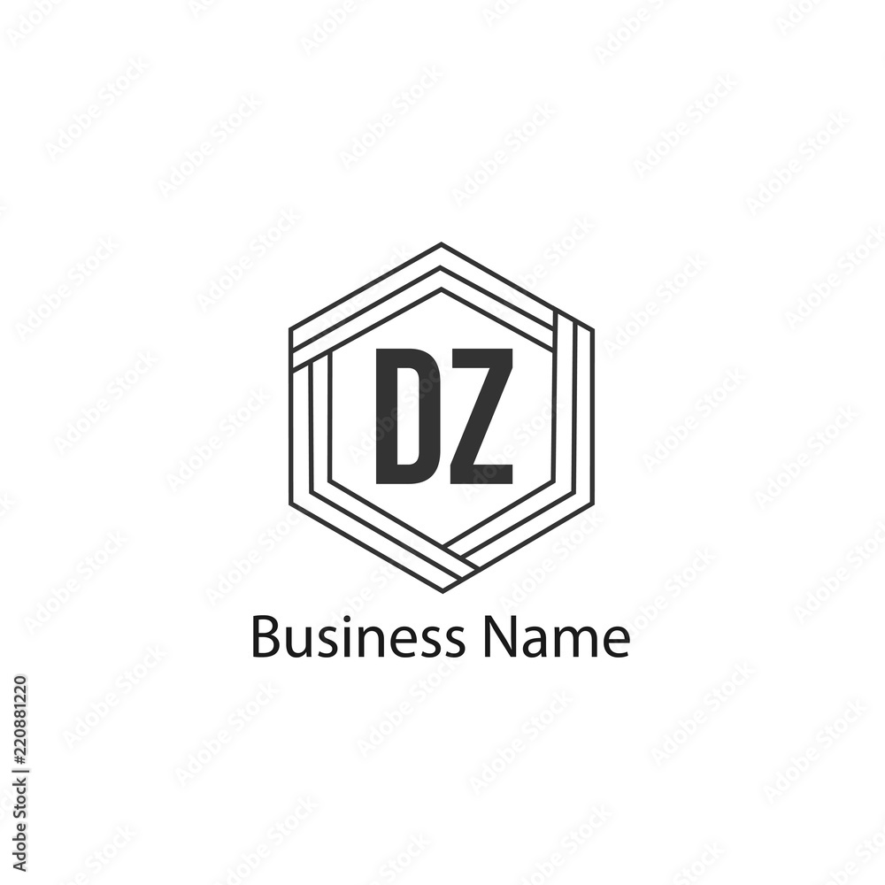 Initial Letter DZ Logo Template Design Initial Letter DZ Logo Template Design
