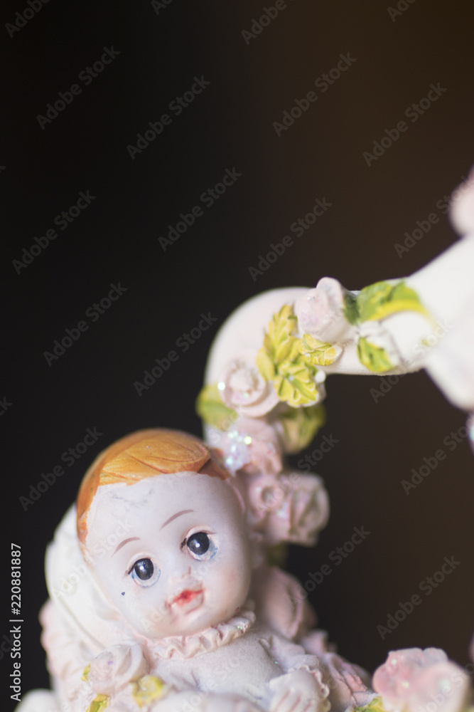 Fototapeta premium Cake topper Christian baptism