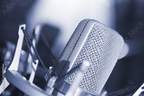 Recording studio voice microphone © edwardolive