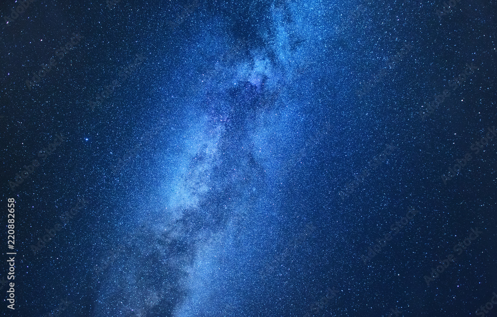 Milky Way. Night sky with stars as a background. Natural compositon at the night time. Milky way on the dark sky at the night time.