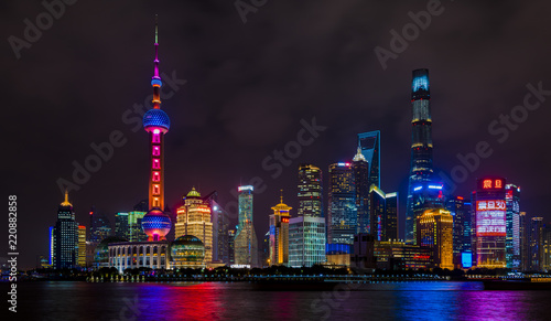 Shanghai Waterfront Detail - Night shot