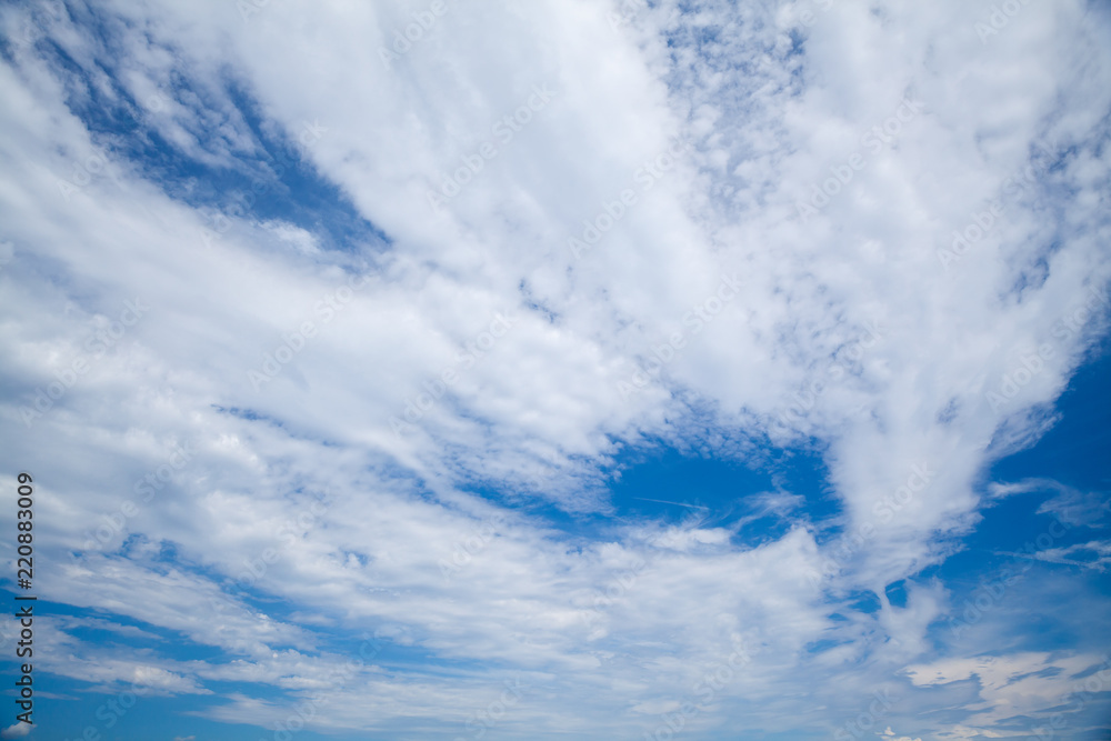 Blue cloudy sky background photo, clouds pattern Blue cloudy sky background photo, clouds pattern