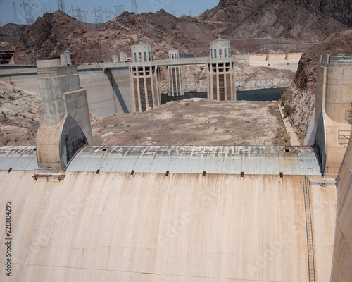 Canvas Print Hoover Dam Lake Mead