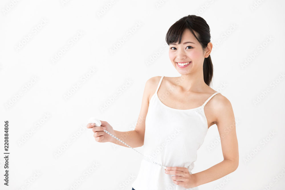 attractive asian woman beauty image on white background attractive asian woman beauty image on white background