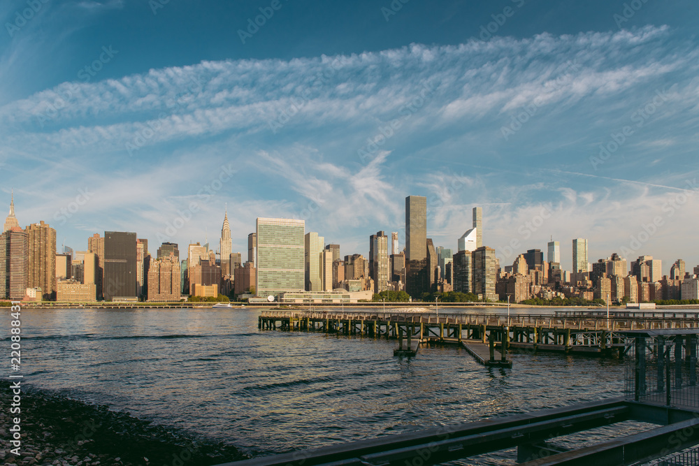 Obraz premium Panoramę Manhattanu z Long Island City