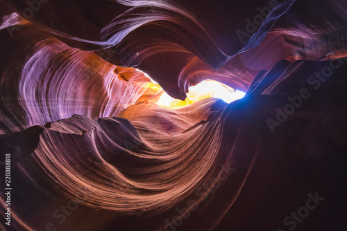  Beautiful of sandstone formations in upper Antelope Canyon, Page, Arizona, USA