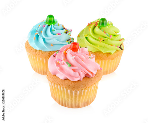 cupcake isolated on white background