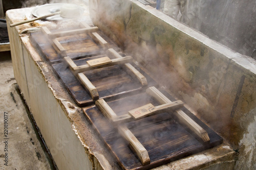 Kannawa Hot Springs,steamed cooking pot