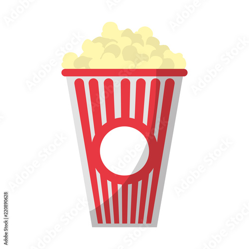 delicious popcorn snack food in the box