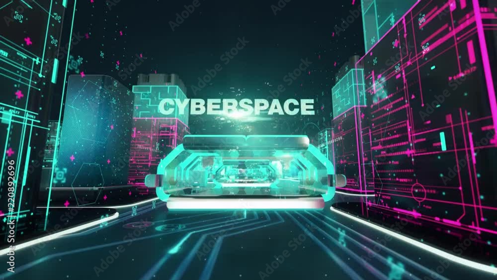 Security breach with digital technology concept