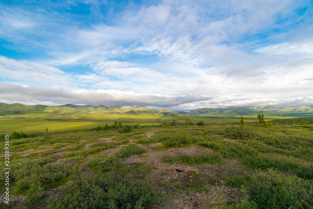 The Article Circle As Seen From The Dempster Highway, Yukon, Canada