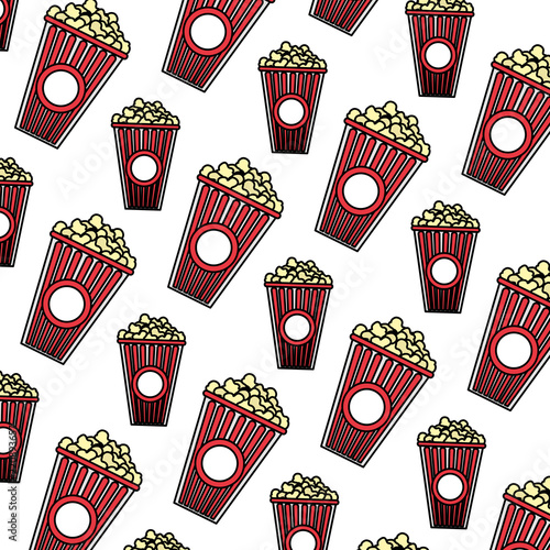 color delicious snack popcorn food background