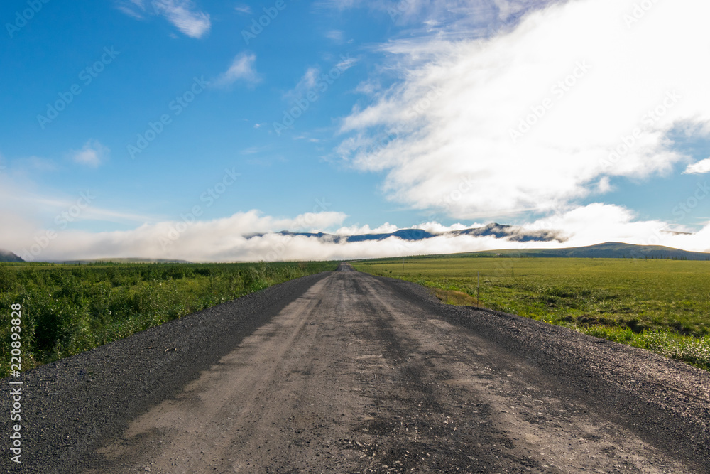 Fototapeta premium The Dempster Highway North Of The Arctic Circle, Yukon, Canada