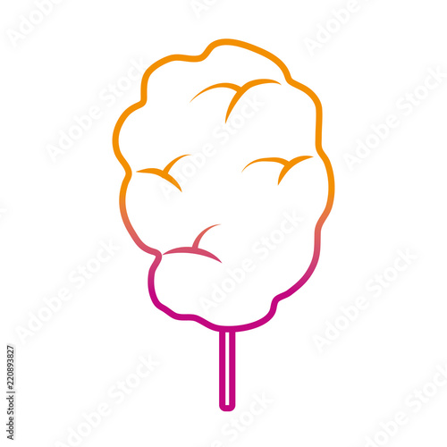 degraded line sweet fluffy candy floss snack